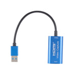 CJK0266 USB3.0 Macho para HDMI Fêmea Placa de Captura de Áudio e Vídeo, USB3.0 para HDMI