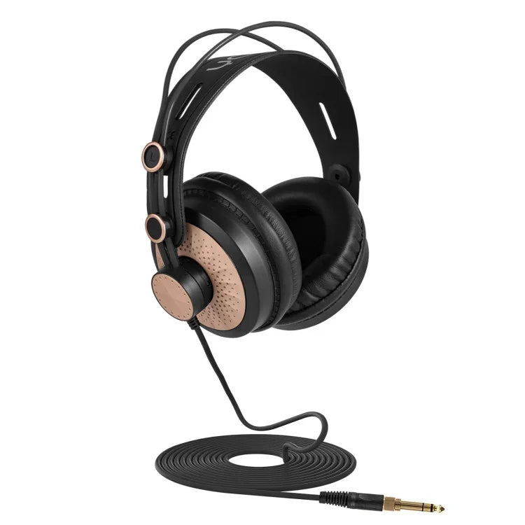 Yanmai D68 Auscultadores Monitor de Gravação, D68 (Preto Dourado)