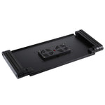 Suporte de secretária portátil ajustável em alumínio dobrável com ângulo de 360 graus com ventoinhas duplas CPU e tapete de rato para portátil / notebook, tamanho da secretária: 480mm x 260mm, 480 x 260mm