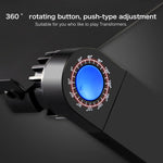 Suporte de secretária portátil ajustável em alumínio dobrável com ângulo de 360 graus com ventoinhas duplas CPU e tapete de rato para portátil / notebook, tamanho da secretária: 480mm x 260mm, 480 x 260mm