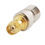 Adaptador Conector SMA Fêmea para F Fêmea, SMA Fêmea para F Fêmea