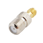 Adaptador Conector SMA Fêmea para F Fêmea, SMA Fêmea para F Fêmea