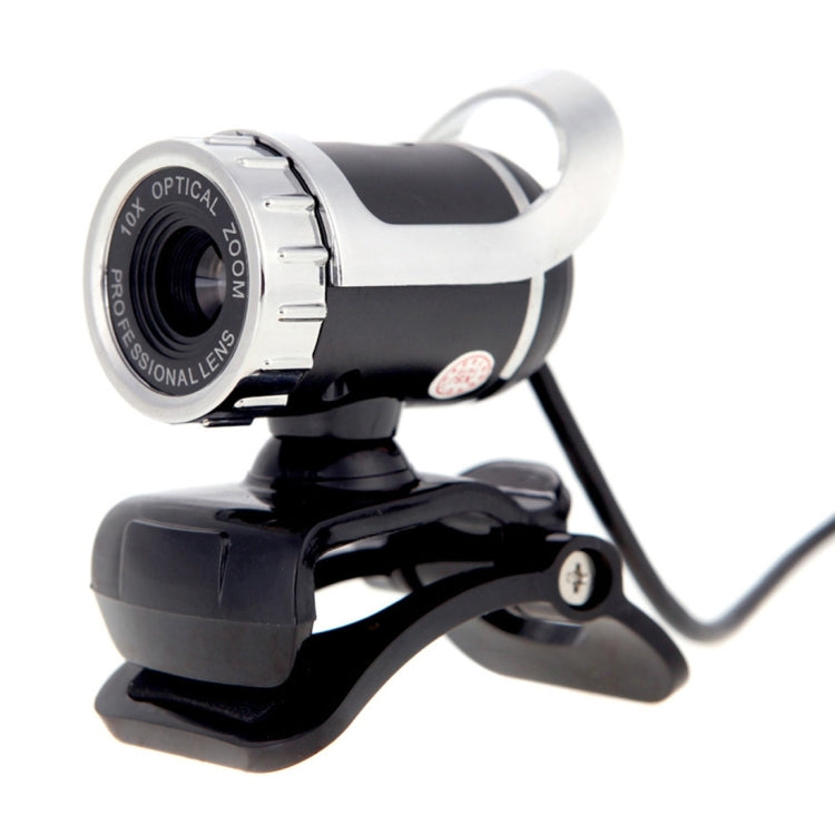Webcam A859 480 Pixels HD 360 Graus USB 2.0 para PC com Microfone Absorvente de Som para Computador e Portátil, Comprimento do Cabo: 1,4m