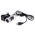 Webcam A859 480 Pixels HD 360 Graus USB 2.0 para PC com Microfone Absorvente de Som para Computador e Portátil, Comprimento do Cabo: 1,4m