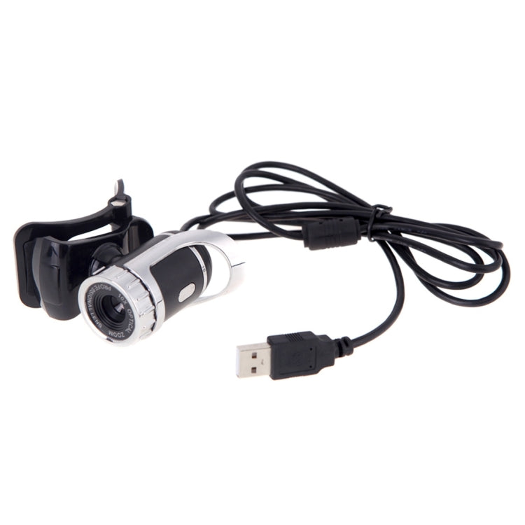 Webcam A859 480 Pixels HD 360 Graus USB 2.0 para PC com Microfone Absorvente de Som para Computador e Portátil, Comprimento do Cabo: 1,4m