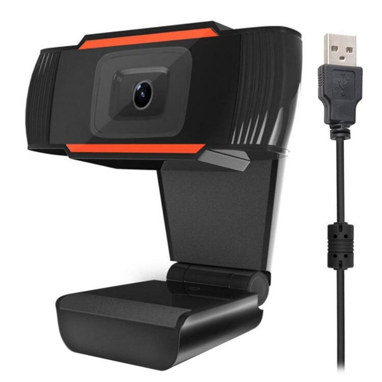 Webcam A870 480P Pixels HD 360 Graus USB 2.0 para PC com Microfone para Skype, Computador e Portátil, Comprimento do Cabo: 1,4m, A870 (Laranja), A870 (Preto)