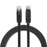 Cabo de Rede Ethernet LAN CAT6 Ultra-fino Plano 1,8m, Cabo Patch RJ45, Comprimento: 1,8m