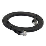 Cabo de Rede Ethernet LAN CAT6 Ultra-fino Plano 1,8m, Cabo Patch RJ45, Comprimento: 1,8m