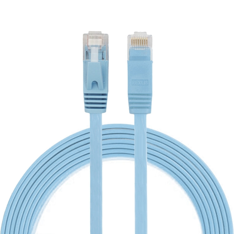 Cabo de Rede Ethernet LAN CAT6 Ultra-fino Plano 2m, Cabo Patch RJ45, Comprimento: 2m