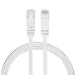 Cabo de Rede Ethernet LAN CAT6 Ultra-fino Plano 2m, Cabo Patch RJ45, Comprimento: 2m