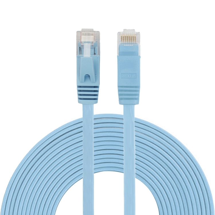 Cabo de rede Ethernet LAN CAT6 ultra-fino e plano de 5m, cabo de ligação RJ45, comprimento: 5m