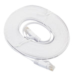 Cabo de rede Ethernet LAN CAT6 ultra-fino e plano de 5m, cabo de ligação RJ45, comprimento: 5m