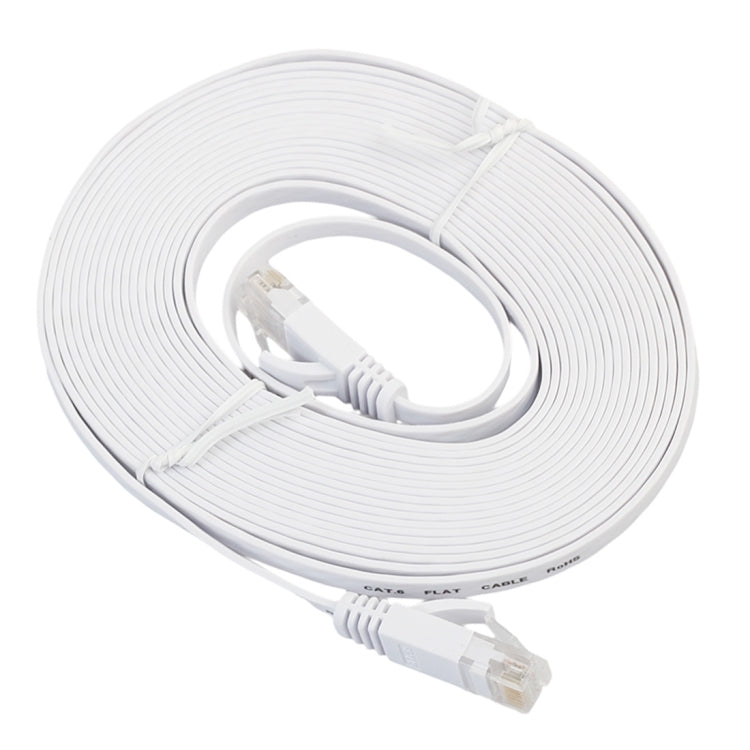 Cabo de rede Ethernet LAN CAT6 ultra-fino e plano de 5m, cabo de ligação RJ45, comprimento: 5m