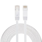Cabo de Rede Ethernet LAN CAT6 Ultra-fino Plano 8m, Cabo Patch RJ45, Comprimento: 8m