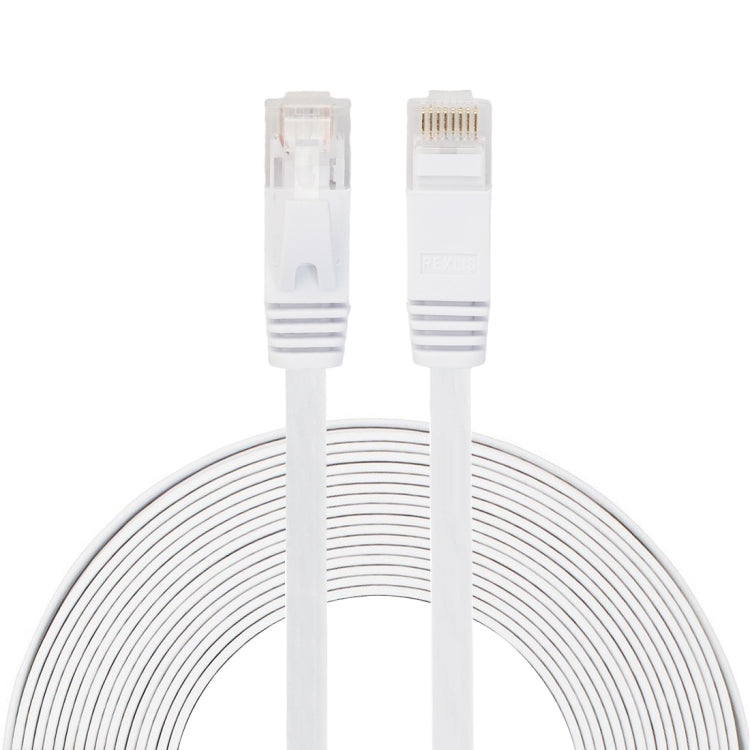 Cabo de Rede Ethernet LAN CAT6 Ultra-fino Plano 8m, Cabo Patch RJ45, Comprimento: 8m