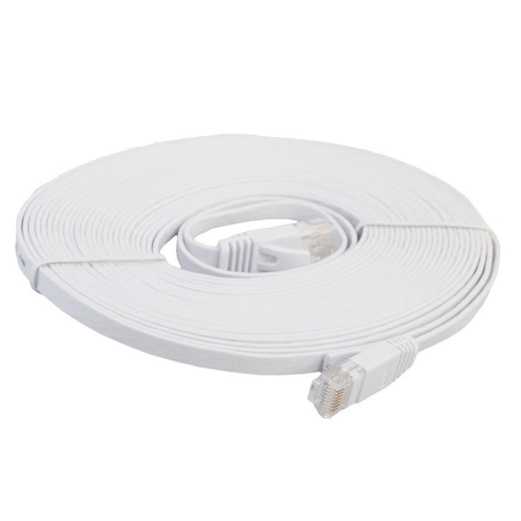 Cabo de Rede Ethernet LAN CAT6 Ultra-fino Plano 8m, Cabo Patch RJ45, Comprimento: 8m