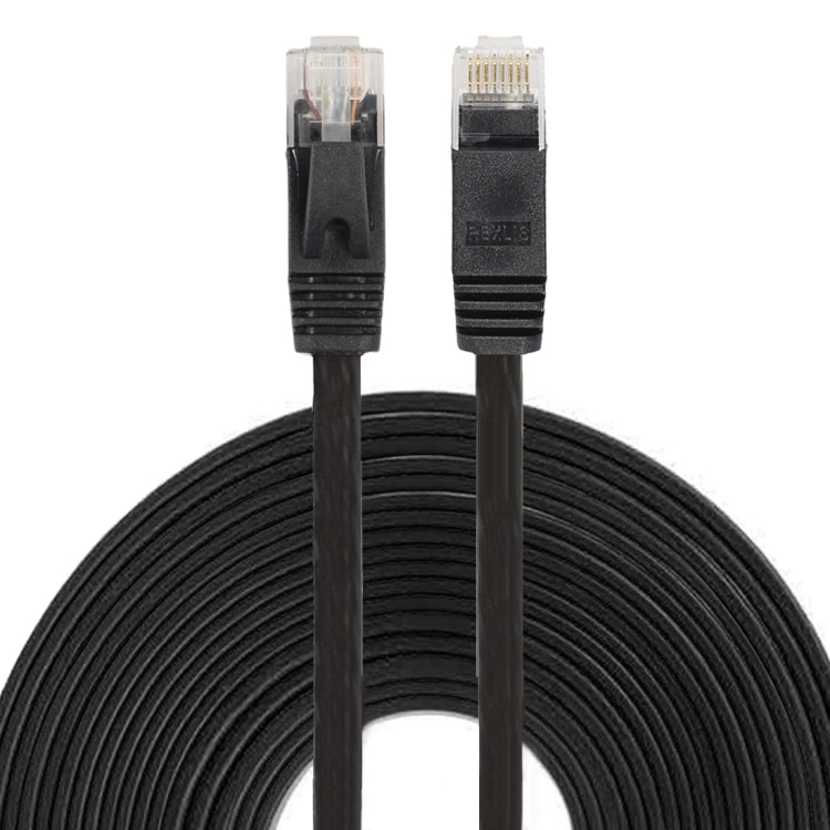 Cabo de Rede Ethernet LAN CAT6 Ultra-fino Plano 10m, Cabo Patch RJ45, Comprimento: 10m
