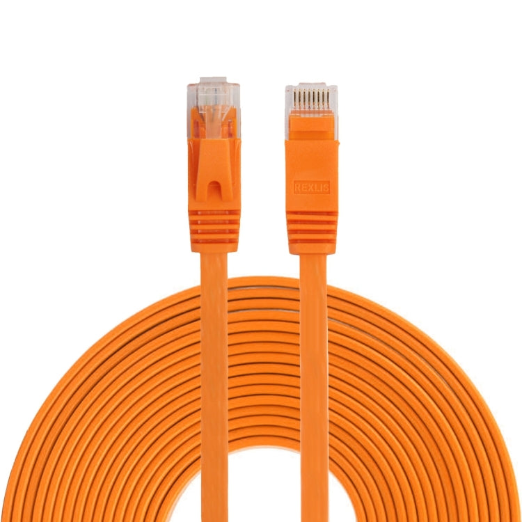 Cabo de Rede Ethernet LAN CAT6 Ultra-fino Plano 10m, Cabo Patch RJ45, Comprimento: 10m