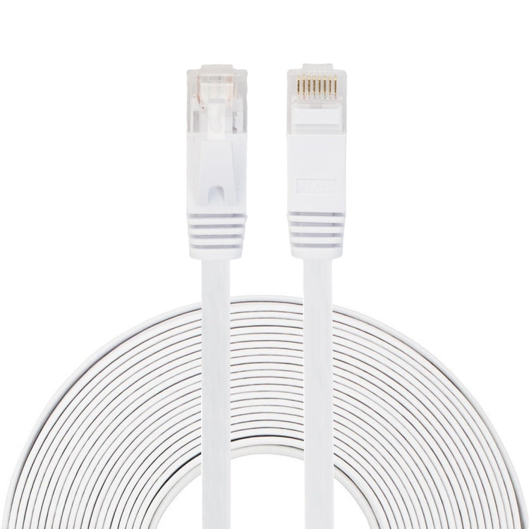 Cabo de Rede Ethernet LAN CAT6 Ultra-fino Plano 10m, Cabo Patch RJ45, Comprimento: 10m