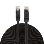 Cabo de Rede Ethernet LAN CAT6 Ultra-fino e Plano de 15m, Cabo Patch RJ45, Comprimento: 15m