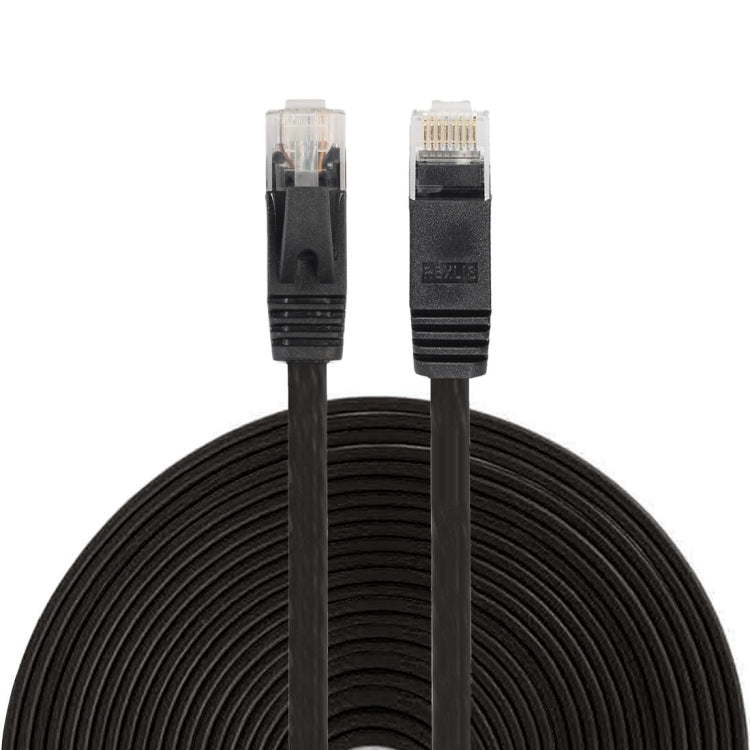 Cabo de Rede Ethernet LAN CAT6 Ultra-fino e Plano de 15m, Cabo Patch RJ45, Comprimento: 15m