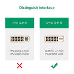 UGREEN MM119 1080P Full HD VGA to DVI (24+1) Male to Female Adapter Cable for Computer, PC, Laptop, HDTV, Projector, DVD Graphics Card and More VGA / DVI Enabled Devices, Cable Length: 50cm