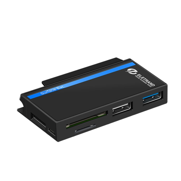 ROCKETEK RT-SGO727 HUB com Interface USB 3.0 + USB 2.0 + Micro USB para Microsoft Surface Go, com 2 Slots para Cartão TF e Cartão SD, RT-SGO727