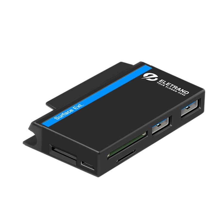 ROCKETEK RT-SGO737 Hub com 2 USB 3.0 + Micro USB para Microsoft Surface Go, com 2 ranhuras para cartão TF e cartão SD, RT-SGO737