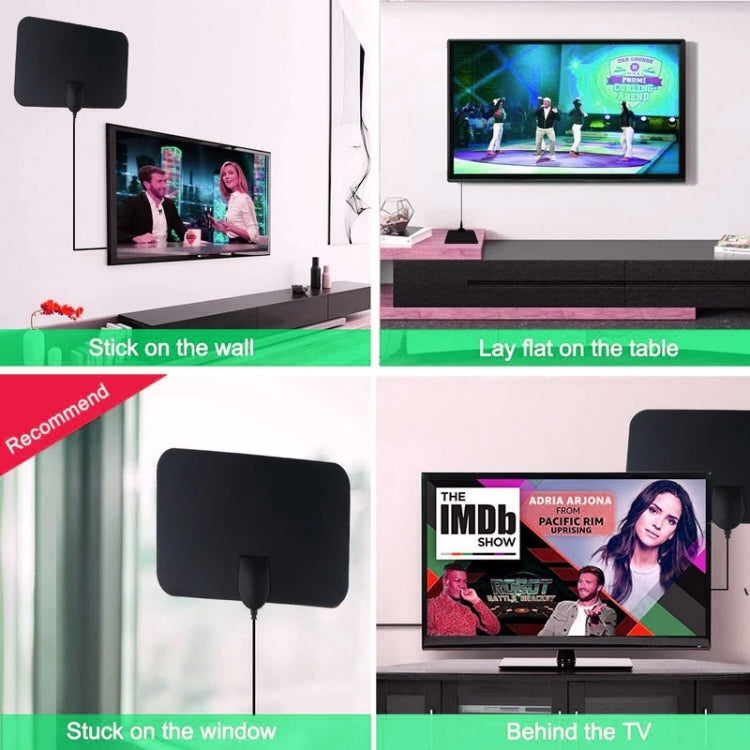 AN-1002 Antena HDTV Interior 5dBi/25dBi com Ventosa, VHF170-230/UHF470-862MHz, AN-1002