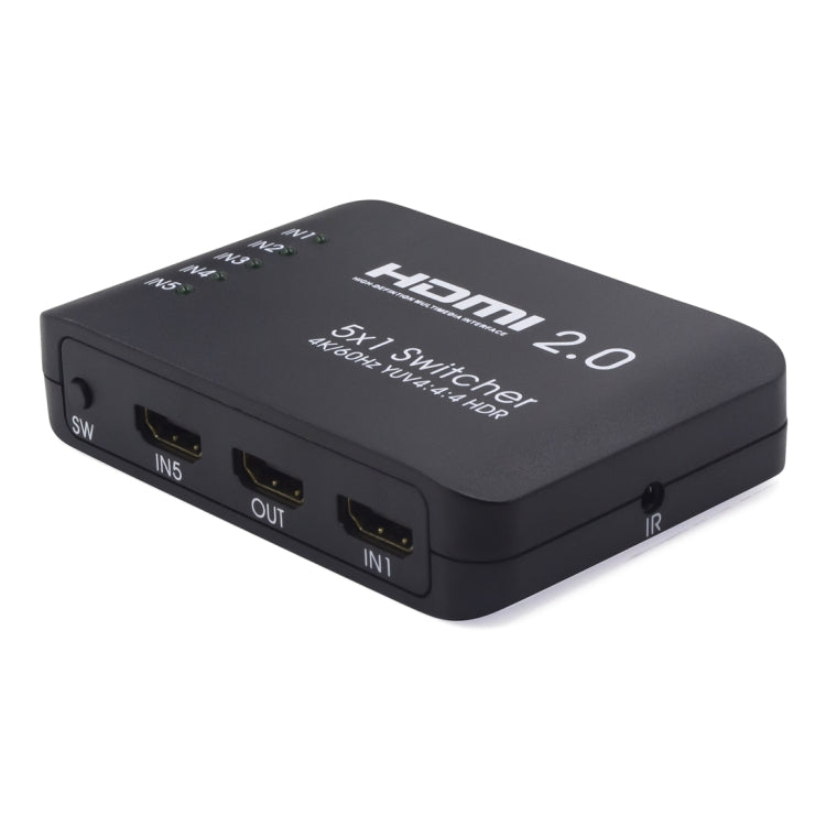 Comutador divisor HDMI 2.0 AYS-51V20 5x1 4K Ultra HD, 5x1 4K