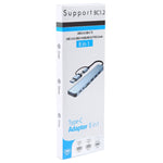 Estação de Acoplamento Multifuncional BYL-2218TU 8 em 1 USB + USB-C / Tipo-C para USB HUB Adaptador, BYL-2218TU