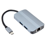 BYL-2203 Estação de Acoplamento Multifuncional HUB USB-C / Type-C para USB 6 em 1, BYL-2203