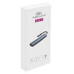 BYL-2302 Estação de Acoplamento Multifuncional HUB USB-C / Type-C para USB 5 em 1 com Porta de Rede 1000M, BYL-2302