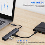 BYL-2210 Estação de Acoplamento Multifuncional HUB USB-C / Type-C para USB 6 em 1 com Porta de Rede 1000M, BYL-2210