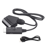 Conversor Adaptador de Vídeo e Áudio Scart para HDMI Compatível, Scart para HDMI
