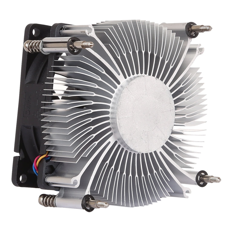 Ventoinha Silenciosa para Arrefecimento de CPU com 4 Pinos, Dissipador de Calor em Alumínio Reforçado para Intel 1155 / 1150 / 1151, Intel 1155 / 1150 / 1151