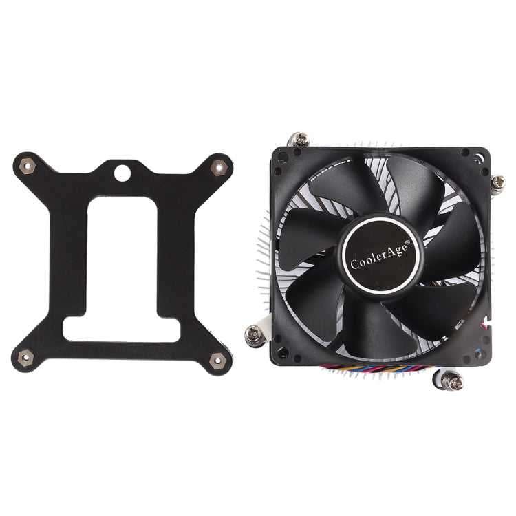 Ventoinha Silenciosa para Arrefecimento de CPU com 4 Pinos, Dissipador de Calor em Alumínio Reforçado para Intel 1155 / 1150 / 1151, Intel 1155 / 1150 / 1151