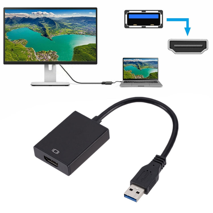 Cabo Conversor de Placa Gráfica Externa USB3.0 para HDMI