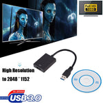 Cabo Conversor de Placa Gráfica Externa USB3.0 para HDMI