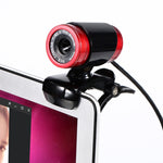 Webcam HXSJ A860 30fps 480P HD para Secretária / Portátil, com Microfone Absorvente de Som de 10m, Comprimento: 1,4m, A860 Cinzento, A860 Azul, A860 Vermelho, A860 Vermelho + Preto, A860 Preto