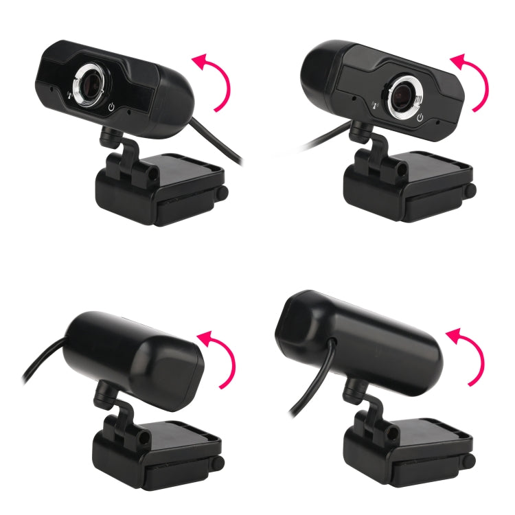 HXSJ S50 30fps 100 Megapixel Webcam HD 720P para Secretária / Portátil / Smart TV, com Microfone Absorvente de Som de 10m, Comprimento do Cabo: 1,4m, S50