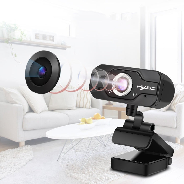 HXSJ S50 30fps 100 Megapixel Webcam HD 720P para Secretária / Portátil / Smart TV, com Microfone Absorvente de Som de 10m, Comprimento do Cabo: 1,4m, S50