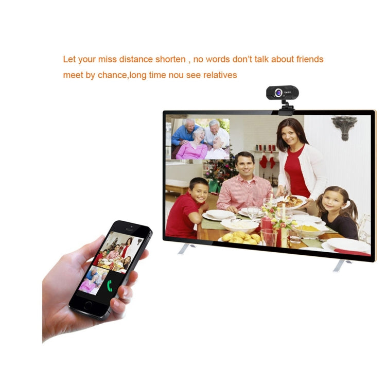 HXSJ S50 30fps 100 Megapixel Webcam HD 720P para Secretária / Portátil / Smart TV, com Microfone Absorvente de Som de 10m, Comprimento do Cabo: 1,4m, S50