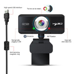 HXSJ S90 30fps 1 Megapixel Webcam HD 720P para Secretária / Portátil / Android TV, com Microfone Absorvente de Som de 8m, Comprimento do Cabo: 1,5m, S90