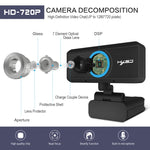 HXSJ S90 30fps 1 Megapixel Webcam HD 720P para Secretária / Portátil / Android TV, com Microfone Absorvente de Som de 8m, Comprimento do Cabo: 1,5m, S90