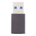 Adaptador de Ligações USB 3.0 Macho para Tipo-C / USB-C Fêmea em Liga de Alumínio, USB 3.0 Macho para Tipo-C Fêmea