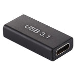Adaptador de Ligações Tipo-C / USB-C Fêmea para USB 3.0 Fêmea em Liga de Alumínio, Tipo-C Fêmea para USB 3.0 Fêmea