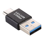 Adaptador de Ligações Tipo-C / USB-C Macho para USB 3.0 Macho em Liga de Alumínio, Tipo-C Macho para USB 3.0 Macho