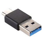 Adaptador de Ligações Tipo-C / USB-C Macho para USB 3.0 Macho em Liga de Alumínio, Tipo-C Macho para USB 3.0 Macho