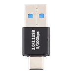 Adaptador de Ligações Tipo-C / USB-C Macho para USB 3.0 Macho em Liga de Alumínio, Tipo-C Macho para USB 3.0 Macho